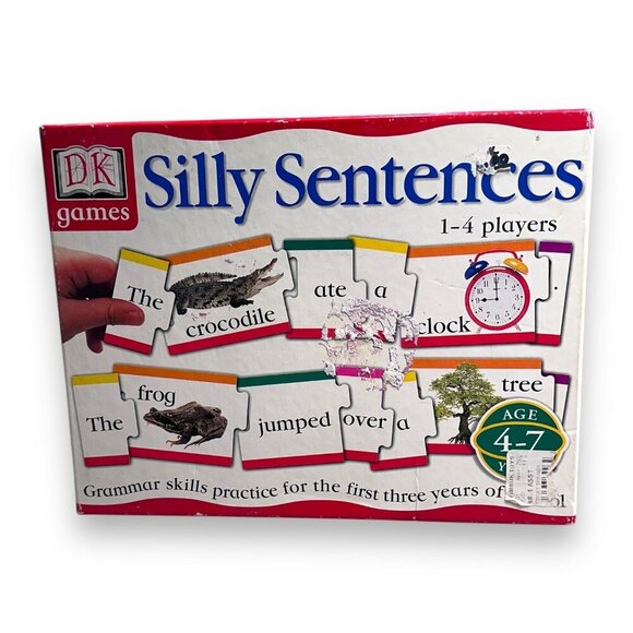 DK Games Silly Sentences Grammar Skills Game For Ages 4 to 7  and 1 to 4 Players - Picture 1 of 16